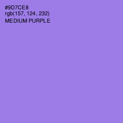 #9D7CE8 - Medium Purple Color Image