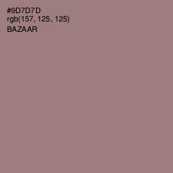 #9D7D7D - Bazaar Color Image