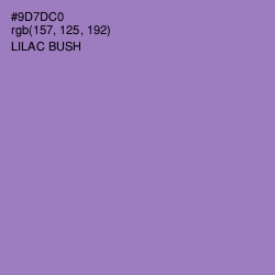 #9D7DC0 - Lilac Bush Color Image