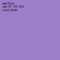 #9D7EC8 - Lilac Bush Color Image