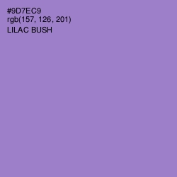 #9D7EC9 - Lilac Bush Color Image