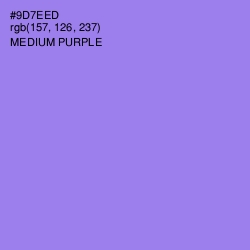 #9D7EED - Medium Purple Color Image