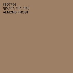 #9D7F66 - Almond Frost Color Image