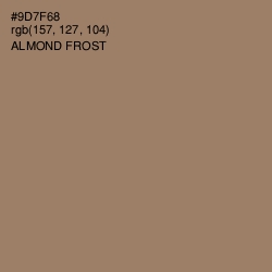 #9D7F68 - Almond Frost Color Image