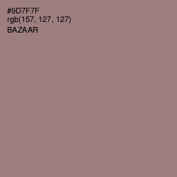 #9D7F7F - Bazaar Color Image