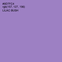 #9D7FC4 - Lilac Bush Color Image