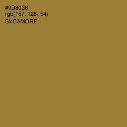 #9D8036 - Sycamore Color Image