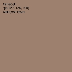 #9D806D - Arrowtown Color Image