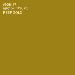 #9D8117 - Reef Gold Color Image