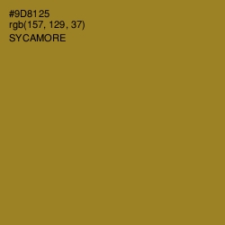 #9D8125 - Sycamore Color Image