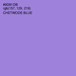 #9D81DB - Chetwode Blue Color Image