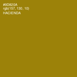 #9D820A - Hacienda Color Image