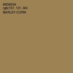 #9D8354 - Barley Corn Color Image