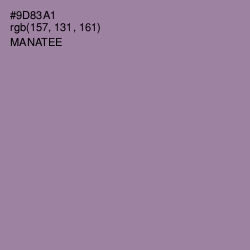 #9D83A1 - Manatee Color Image