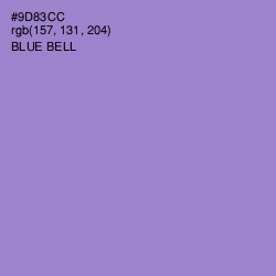 #9D83CC - Blue Bell Color Image