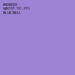 #9D83D3 - Blue Bell Color Image
