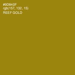 #9D840F - Reef Gold Color Image
