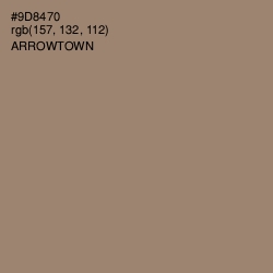 #9D8470 - Arrowtown Color Image