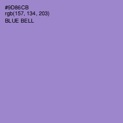 #9D86CB - Blue Bell Color Image