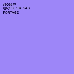 #9D86F7 - Portage Color Image