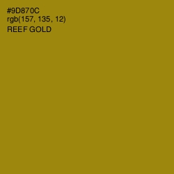 #9D870C - Reef Gold Color Image