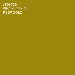 #9D870D - Reef Gold Color Image