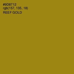 #9D8712 - Reef Gold Color Image