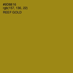 #9D8816 - Reef Gold Color Image