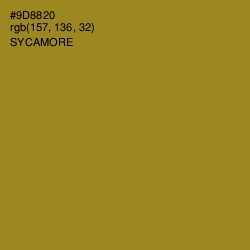 #9D8820 - Sycamore Color Image