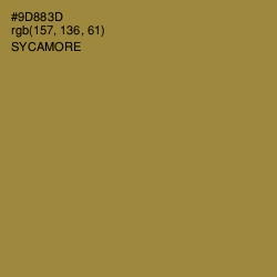 #9D883D - Sycamore Color Image