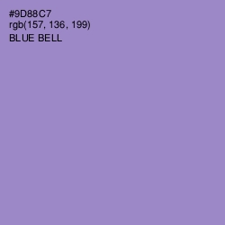 #9D88C7 - Blue Bell Color Image