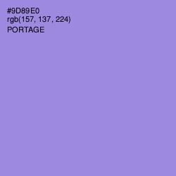 #9D89E0 - Portage Color Image