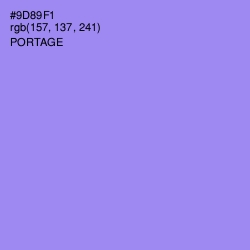 #9D89F1 - Portage Color Image