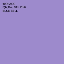 #9D8ACC - Blue Bell Color Image