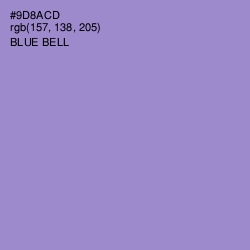 #9D8ACD - Blue Bell Color Image