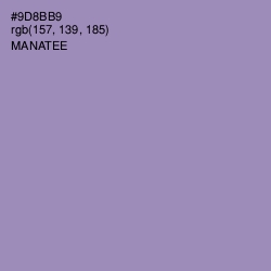 #9D8BB9 - Manatee Color Image
