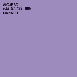 #9D8BBD - Manatee Color Image