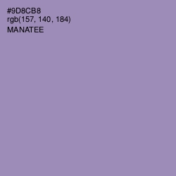#9D8CB8 - Manatee Color Image