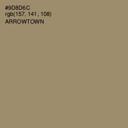 #9D8D6C - Arrowtown Color Image