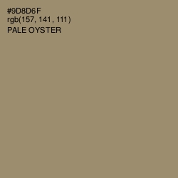 #9D8D6F - Pale Oyster Color Image