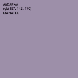 #9D8EAA - Manatee Color Image