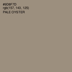 #9D8F7D - Pale Oyster Color Image
