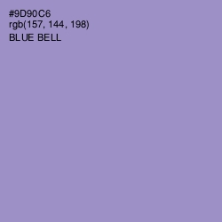 #9D90C6 - Blue Bell Color Image