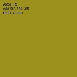 #9D911D - Reef Gold Color Image
