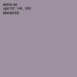 #9D91A0 - Manatee Color Image