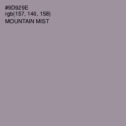 #9D929E - Mountain Mist Color Image