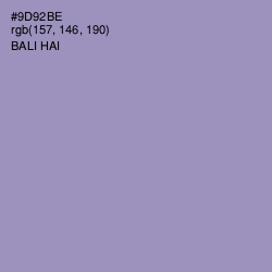 #9D92BE - Bali Hai Color Image