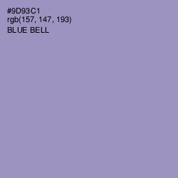 #9D93C1 - Blue Bell Color Image