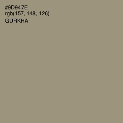 #9D947E - Gurkha Color Image