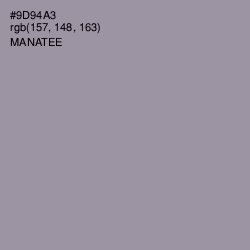 #9D94A3 - Manatee Color Image